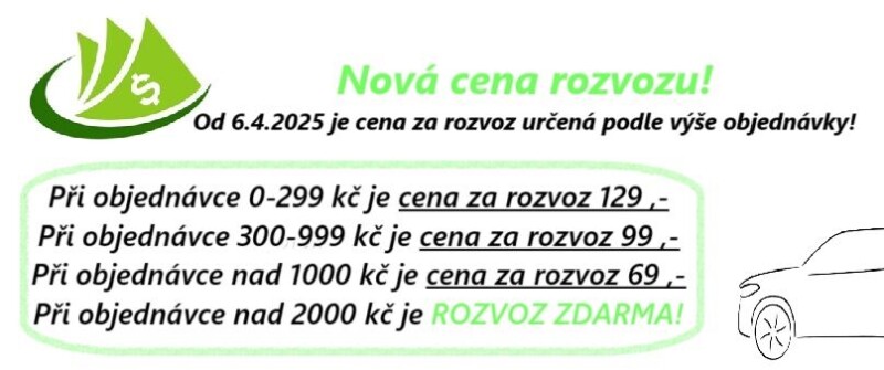 rozvoz cena